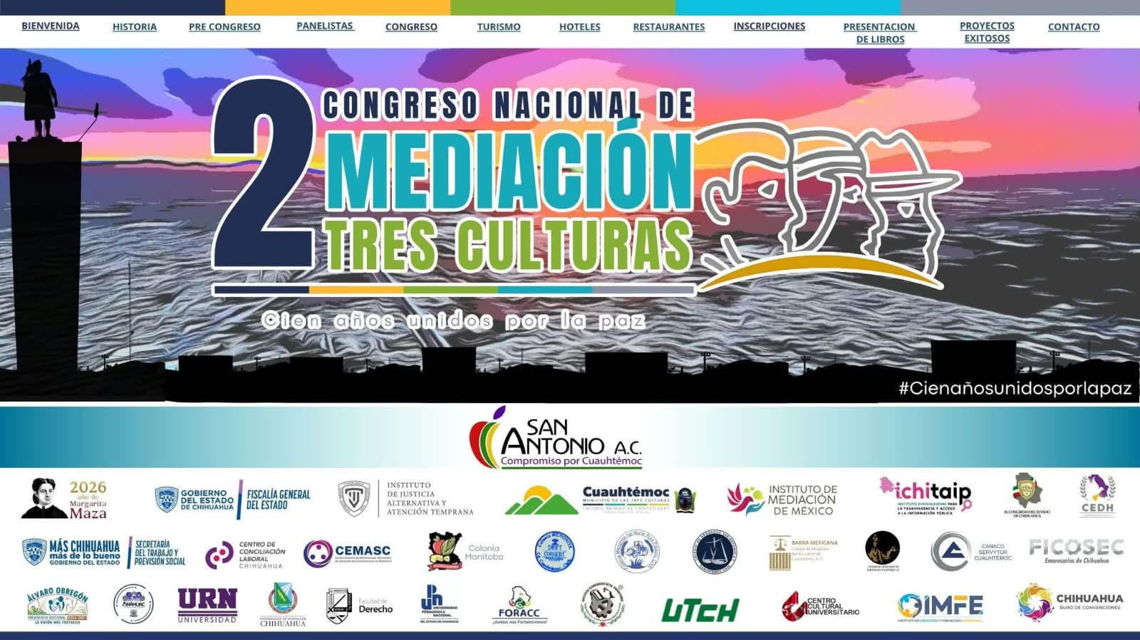 El 2.º Congreso Nacional de Mediación Tres Culturas se celebrará los días 22 y 23 de octubre en Chihuahua